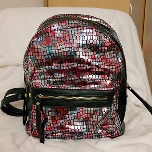 Pink and Blue Scale Backpack